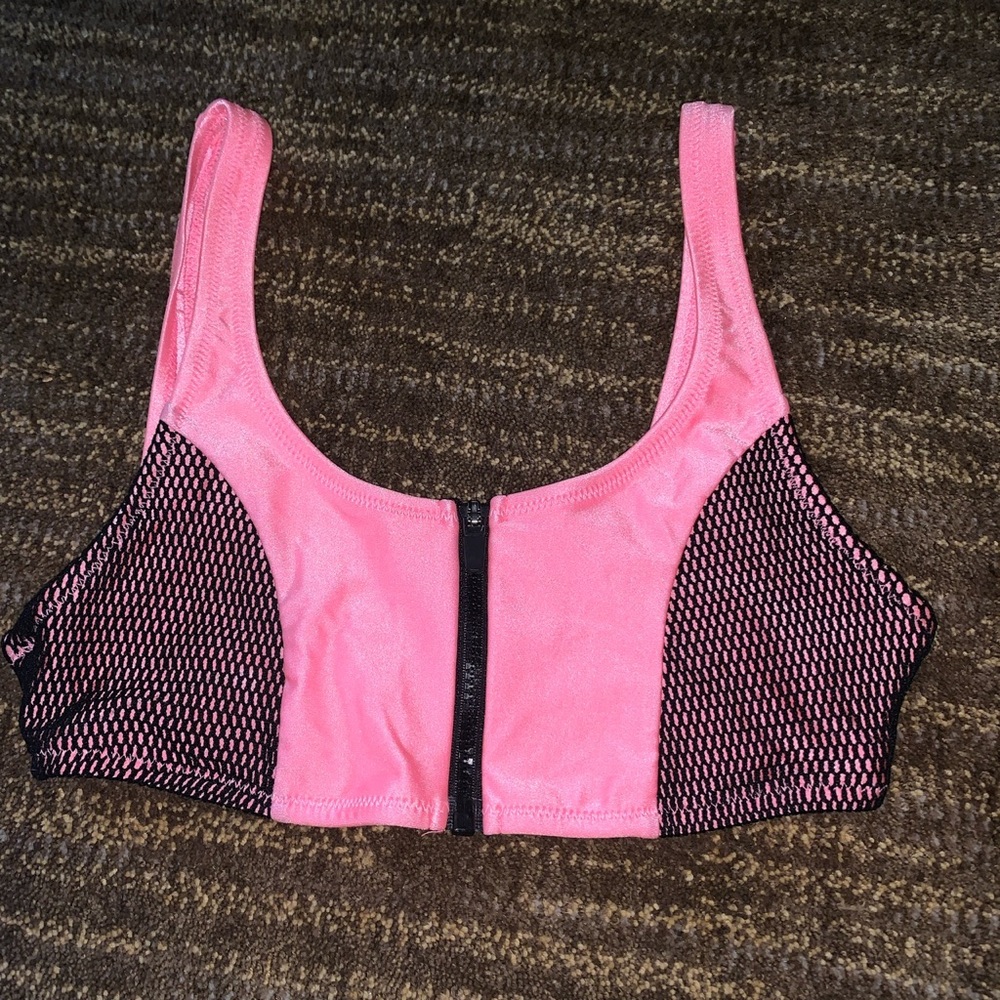Active Pink Swimwear Top